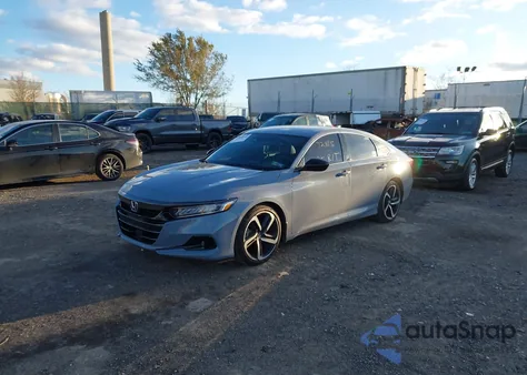 2022 Honda Accord Hybrid Sport из США, поврежденный, VIN 1HGCV3F21NA038008